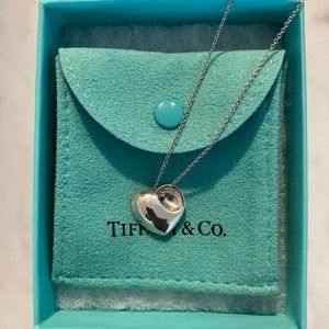 Tiffany & Co. - Sterling Silver Heart Pendant and Necklace